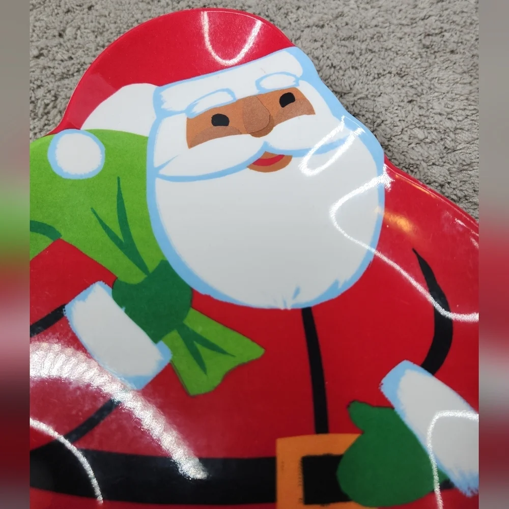 Wondershop Set Of 10 Christmas 2024 Santa Melamine Plates